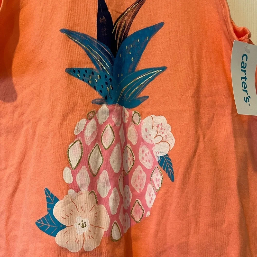 Carter's Orange Pineapple Tank Top for Kids - Picture 3 of 6